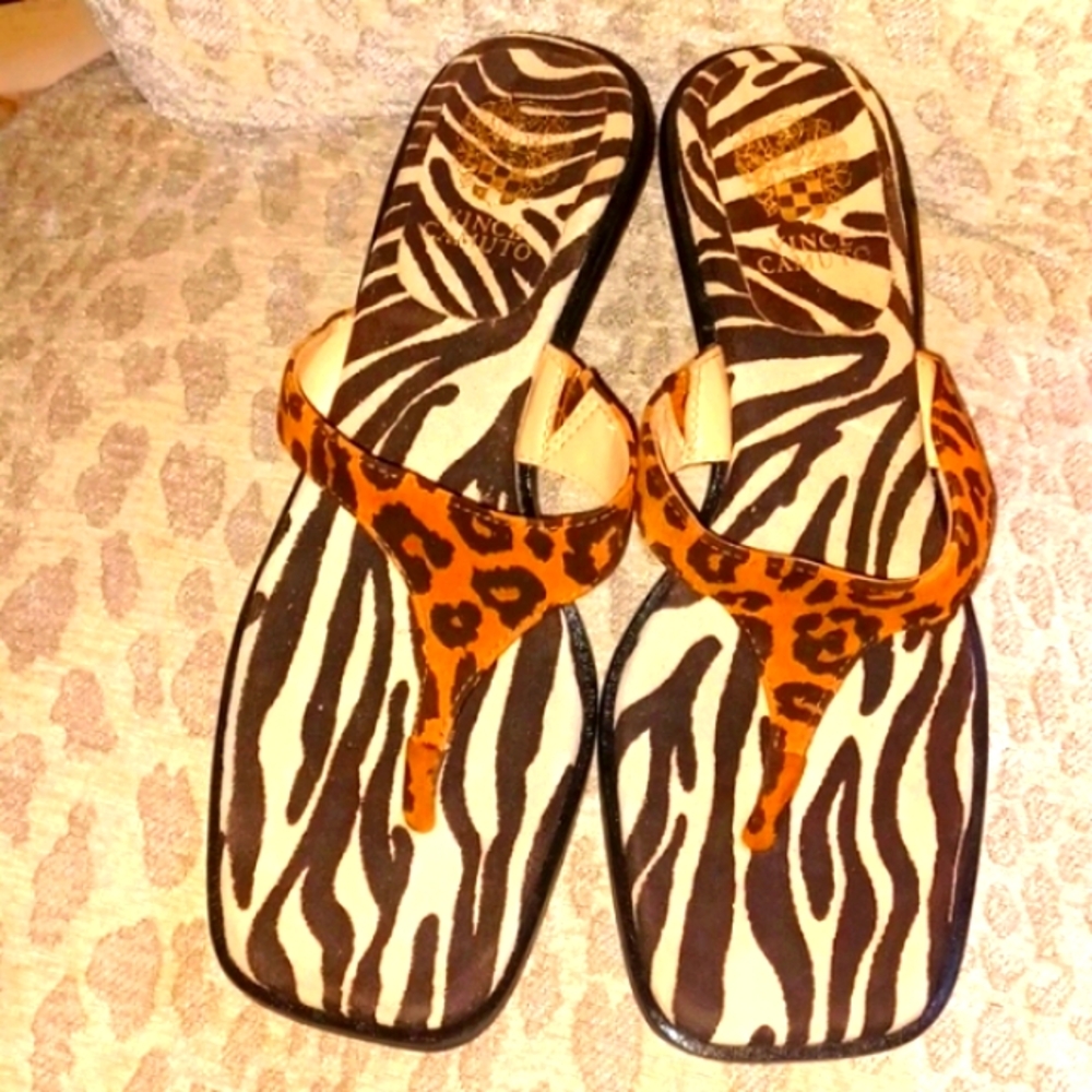 Vince Camuto Animal Slide Sandal